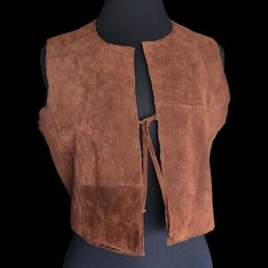 Wilson's Maxima Chestnut Suede Women's Vest Size L
